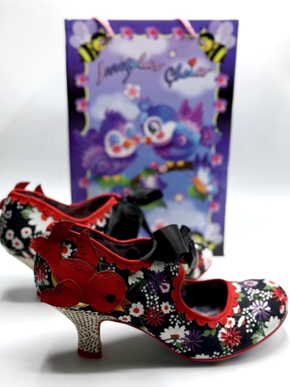 IRREGULAR CHOICE WOMEN’S SWOOP ME UP PUMP, BLACK 40EU/9US RETIRED RARE NIB